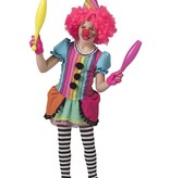 Regenboog Clown Kostuum Meisje