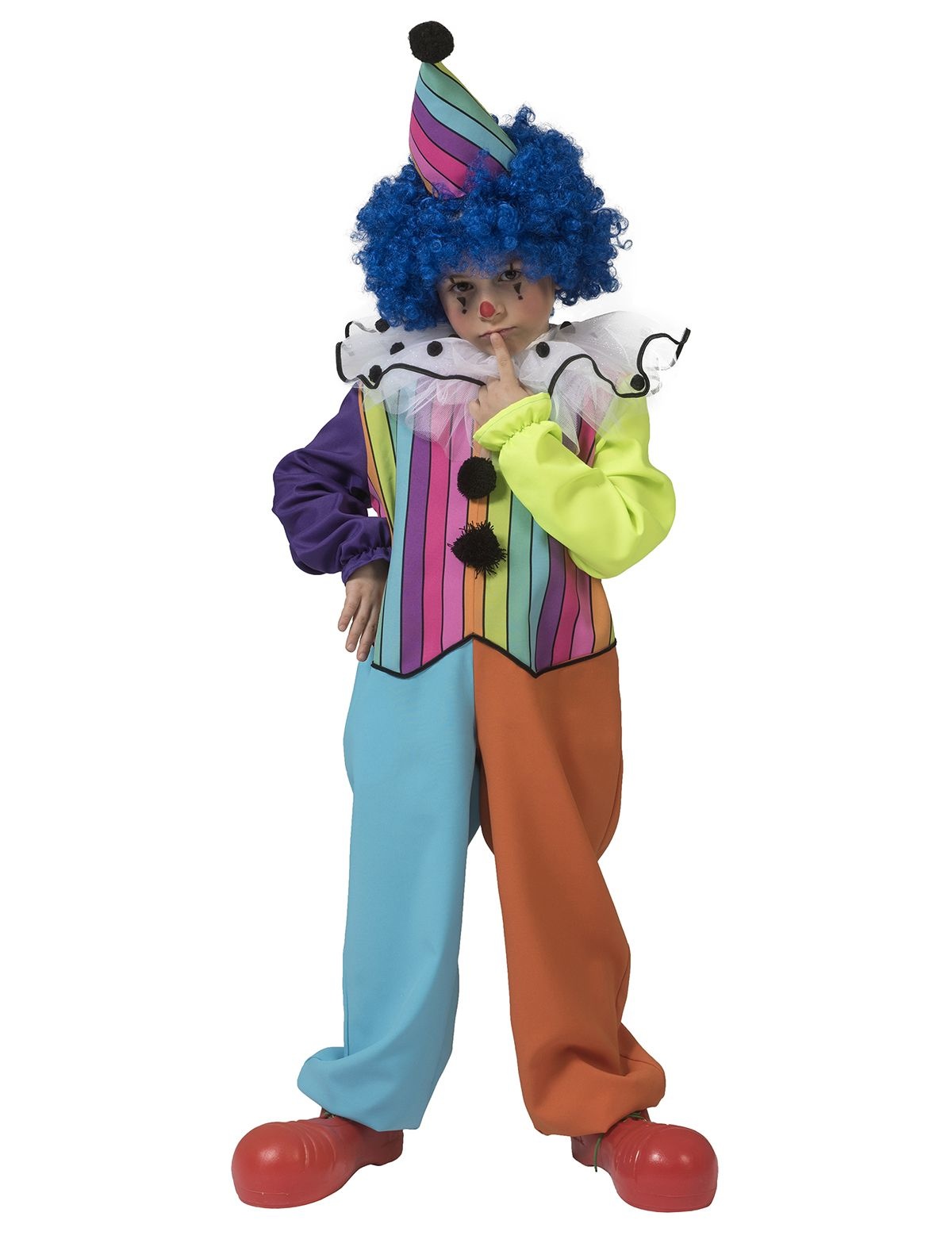 Clown Kostuum Regenboog Jongen afbeelding