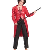 Slipjas Rood Pailletten Dames