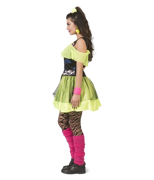 80's Jurk Neon Groen