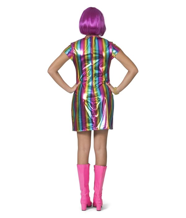 Regenboog Jurk Metallic