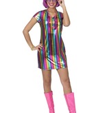 Regenboog Jurk Metallic