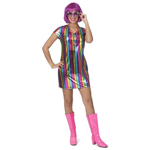 Regenboog Jurk Metallic