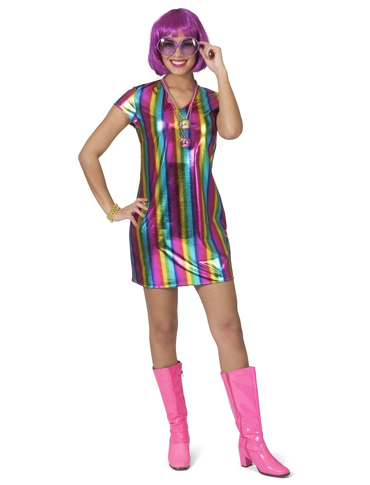Regenboog Jurk Metallic afbeelding
