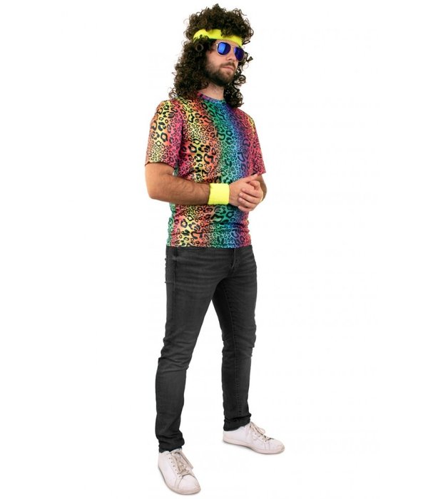 Fout T-Shirt Neon Panterprint Volwassenen