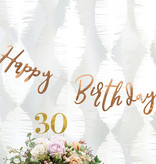 Letterslinger Happy Birthday Rose Goud 16x62cm