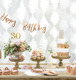 Letterslinger Happy Birthday Rose Goud 16x62cm