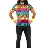 Fout T-shirt neon tijgerprint unisex