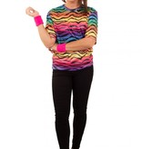 Fout T-shirt neon tijgerprint unisex