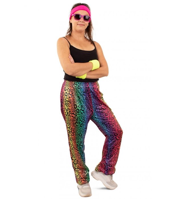 Trainingsbroek neon panter unisex