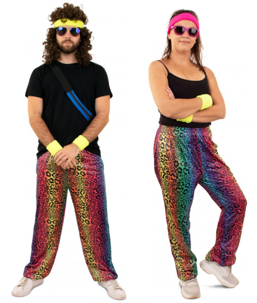 Trainingsbroek neon panter unisex afbeelding