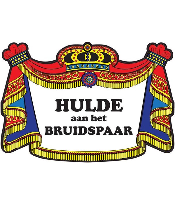 Huldeschild bruidspaar