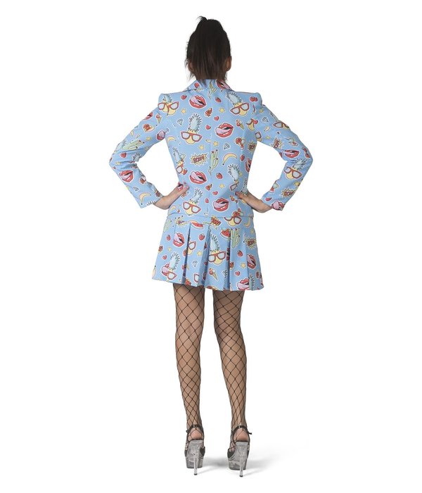 Feestpak Dames Komische Print