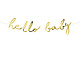 Hello Baby Letterbanner goud