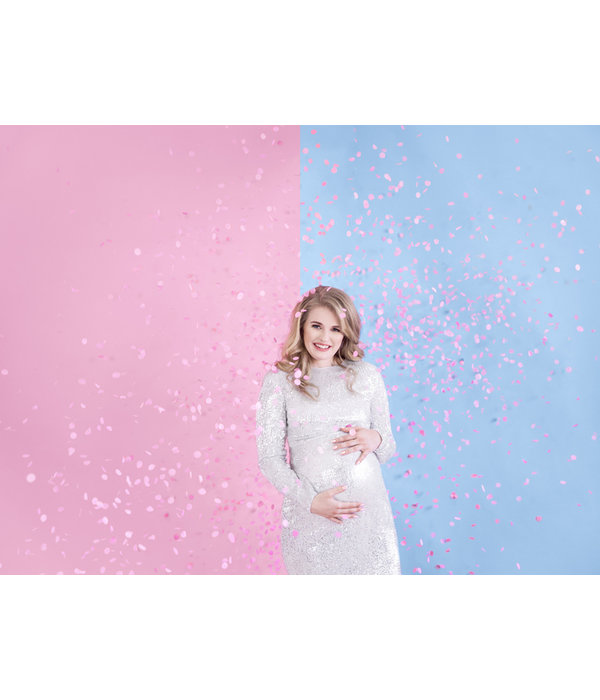 Gender reveal confetti kanon Pink - Ready to pop 60cm