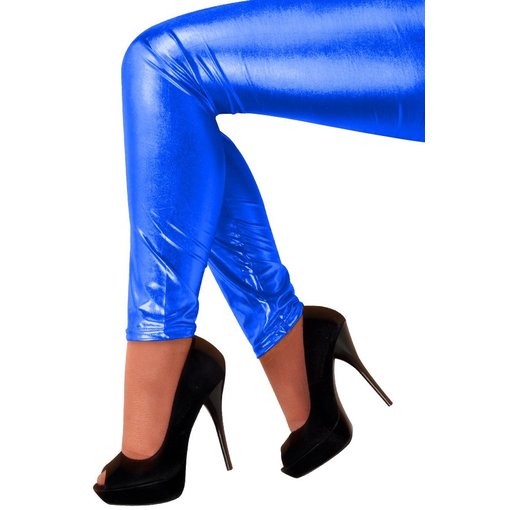 Blauwe Legging Metallic Katy