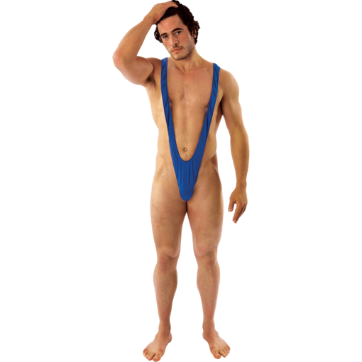 Mankini Blauw