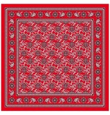 Rode Zakdoek Met Waaier Motief