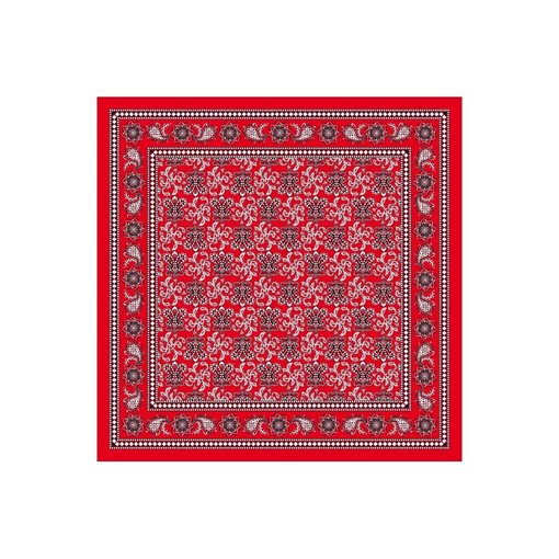Rode Zakdoek Met Waaier Motief