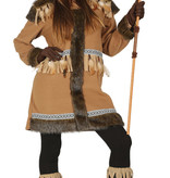 Eskimo Kostuum Bruin Vrouw Kiki