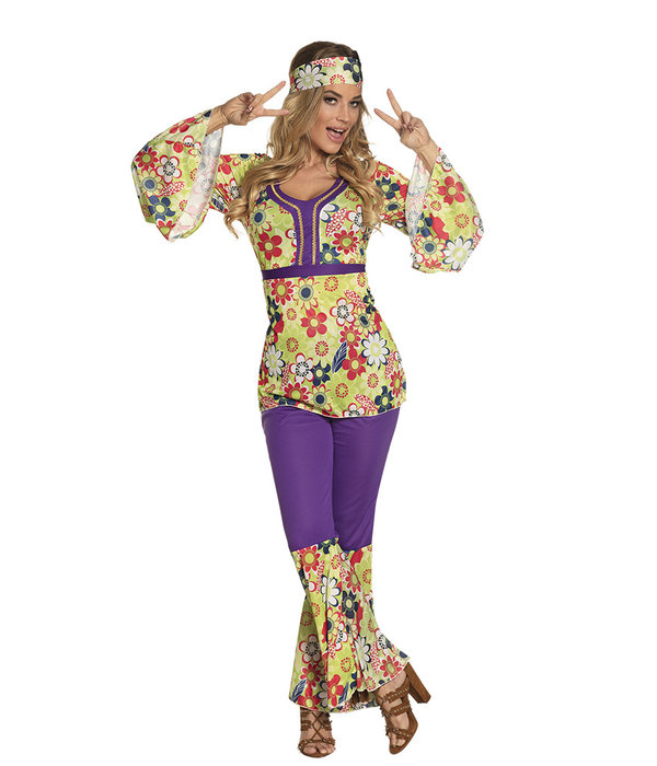 Blossom hippie kostuum dames
