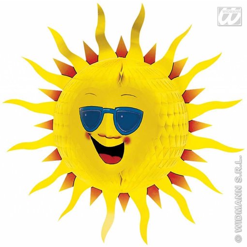 Decoratie zon 60cm