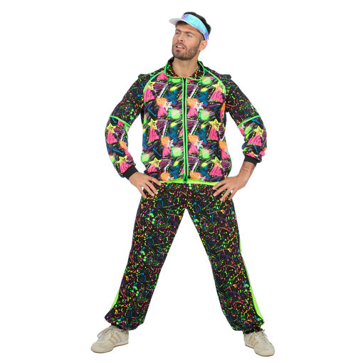 Fout Neon trainingspak 80´s Volwassenen