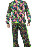 Fout Neon trainingspak 80´s Volwassenen