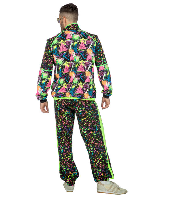 Fout Neon trainingspak 80´s Volwassenen