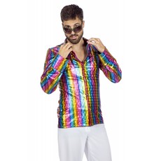 Disco Overhemd Regenboog