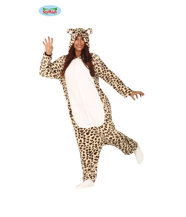 Luipaard Jumpsuit Volwassenen