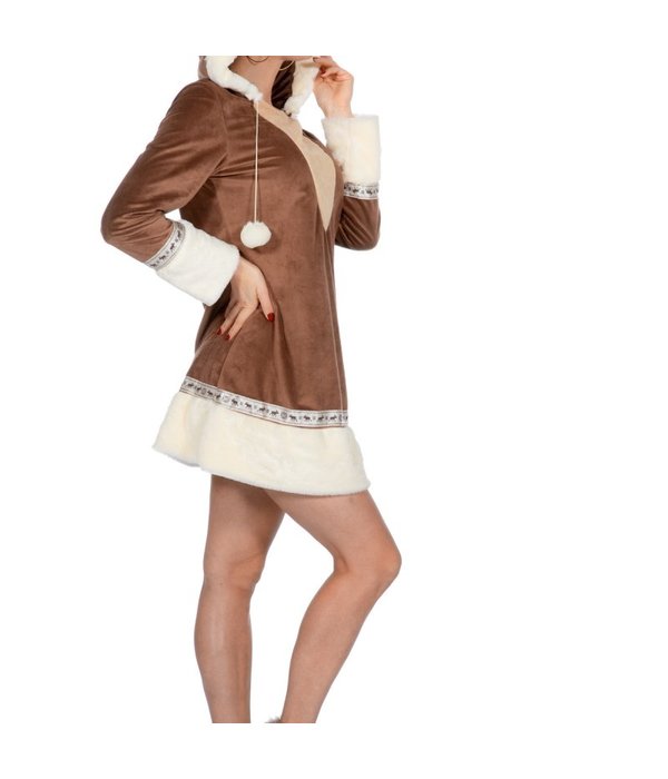 Eskimo Jurk Nanoek Bruin Vrouw