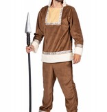Eskimo Kostuum Anvik Bruin Man