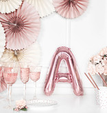 Folieballon A rose goud 35cm