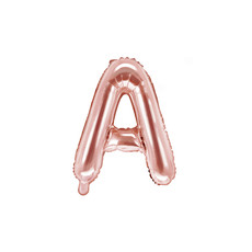 Folieballon A rose goud 35cm