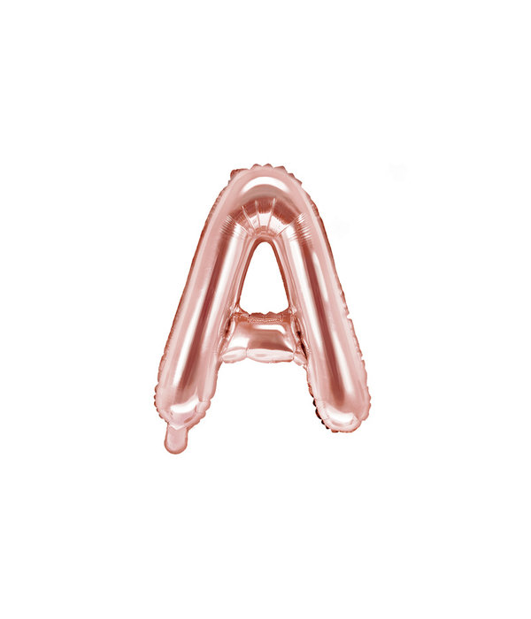 Folieballon A rose goud 35cm