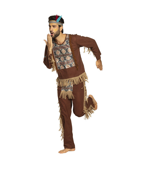 Indianen Kostuum Bruine Beer Man