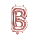 Folieballon B rose goud 35cm