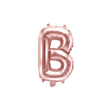 Folieballon B rose goud 35cm