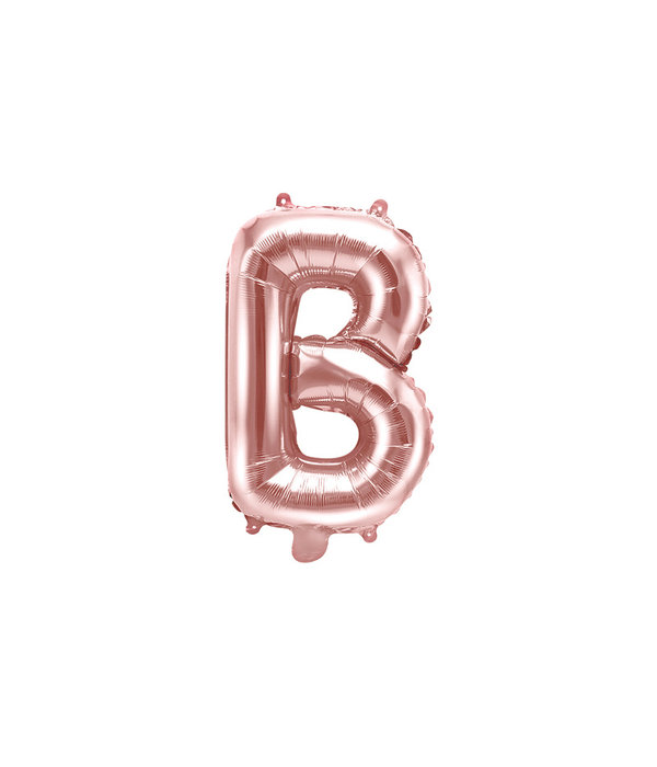 Folieballon B rose goud 35cm