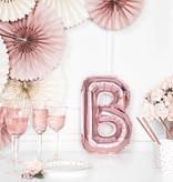 Folieballon B rose goud 35cm