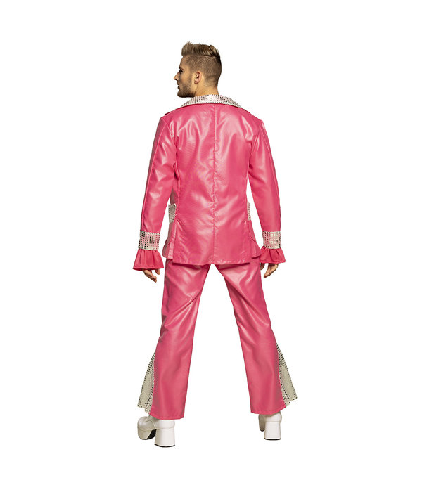 Disco King Kostuum Heren Roze