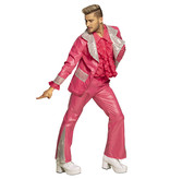 Disco King Kostuum Heren Roze
