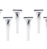 Roltongen Zilver 6 stuks