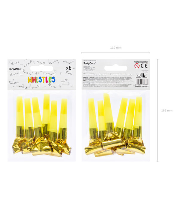 Roltongen Goud 6 stuks