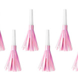 Feesttoeter lichtroze metallic 6 stuks