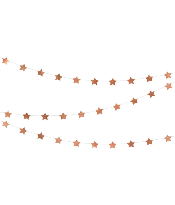 Slinger Sterren Rose Goud 360cm