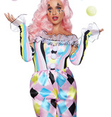 Charmante Pretty Clown Circus Kostuum Vrouw