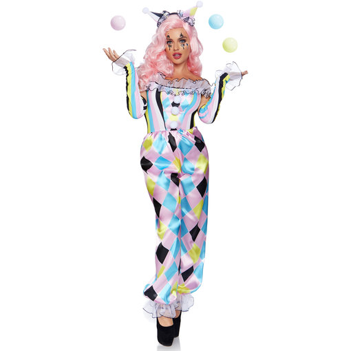 Charmante Pretty Clown Circus Kostuum Vrouw