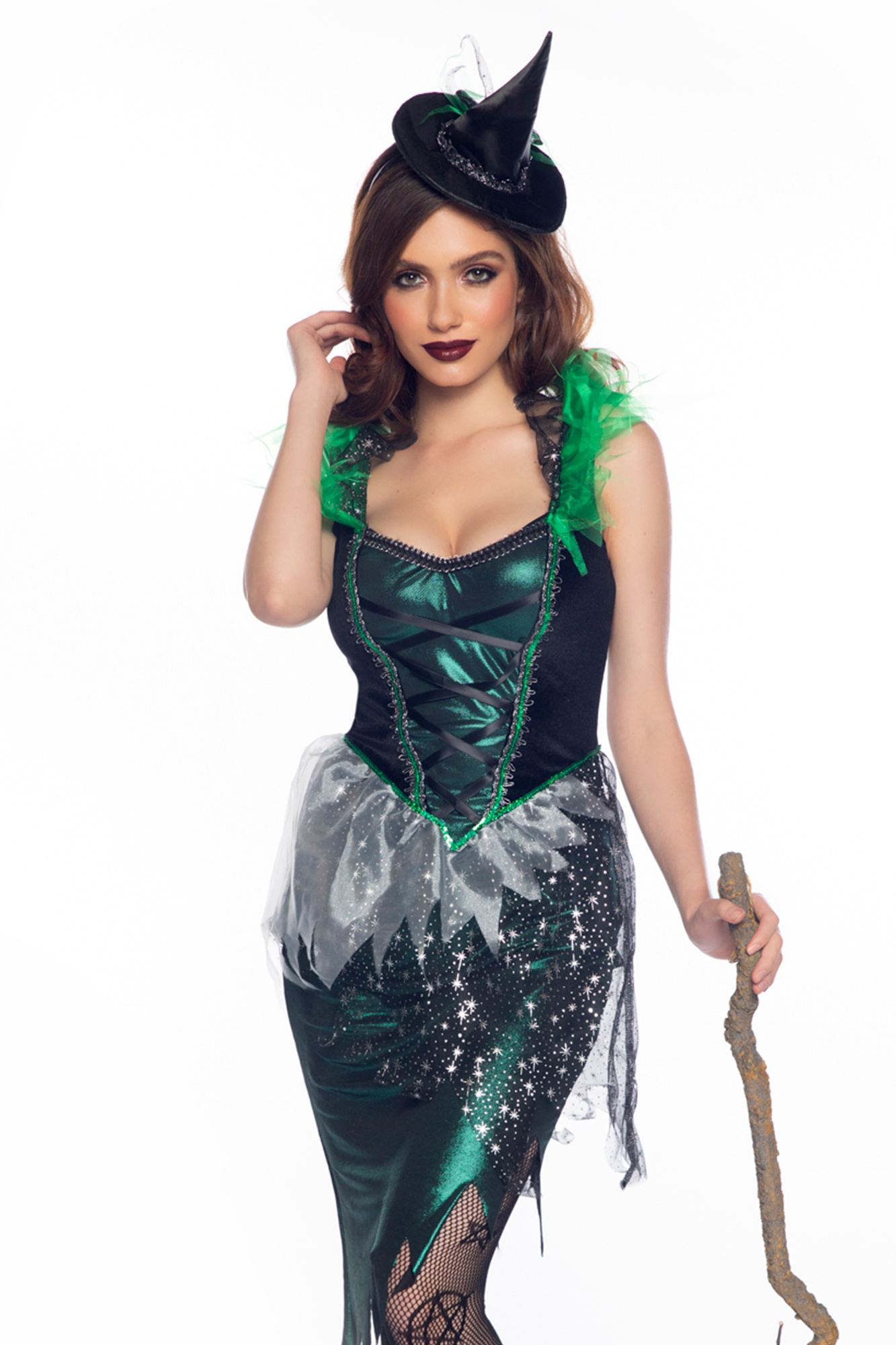Ondeugende Heks Sterren Vrouw Kostuum